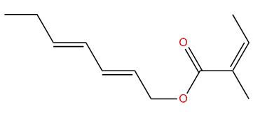 (E,E)-2,4-Heptadienyl (Z)-2-methyl-2-butenoate